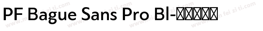 PF Bague Sans Pro Bl字体转换